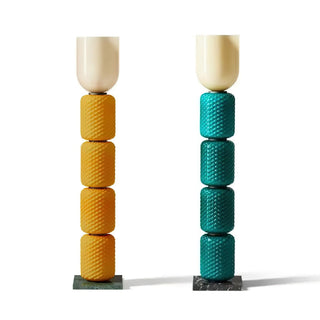 Zora Textured Stacked Floor Lamp