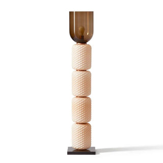 Zora Textured Stacked Floor Lamp