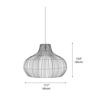Fijia Oriental Rattan Pendant Light