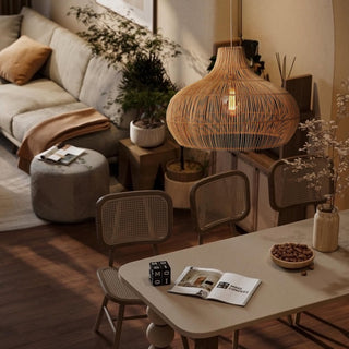 Fijia Oriental Rattan Pendant Light