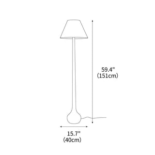 Malleus Slim Wood Floor Lamp