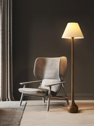 Malleus Slim Wood Floor Lamp