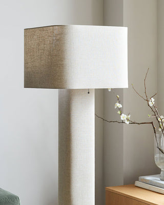 Lila Fabric Column Floor Lamp