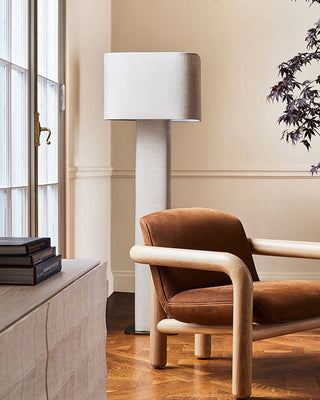 Lila Fabric Column Floor Lamp