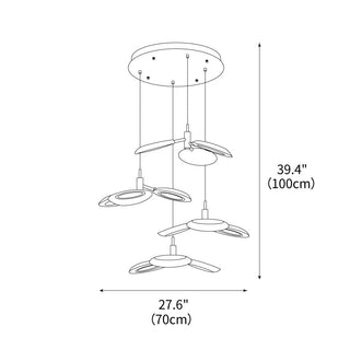 Glow Artistic Wood Chandelier