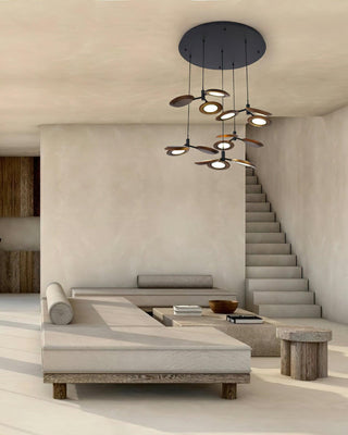Glow Artistic Wood Chandelier