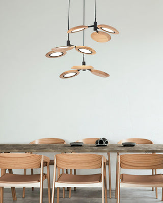 Glow Artistic Wood Chandelier