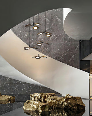 Glow Artistic Wood Chandelier