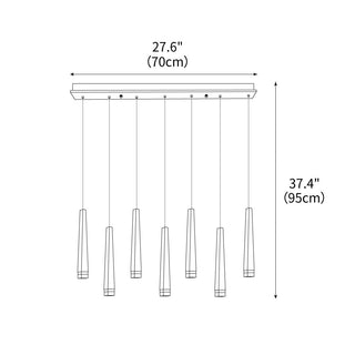 Embers Contemporary Wood Chandelier