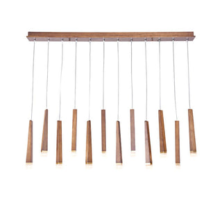 Embers Contemporary Wood Chandelier