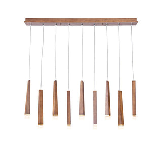 Embers Contemporary Wood Chandelier