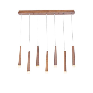 Embers Contemporary Wood Chandelier