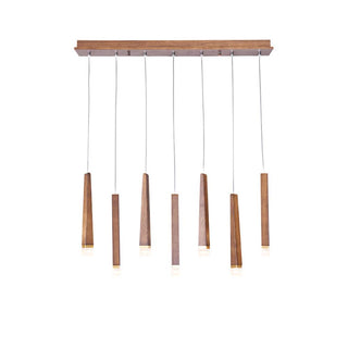 Embers Contemporary Wood Chandelier