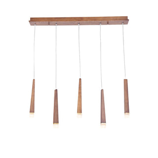 Embers Contemporary Wood Chandelier