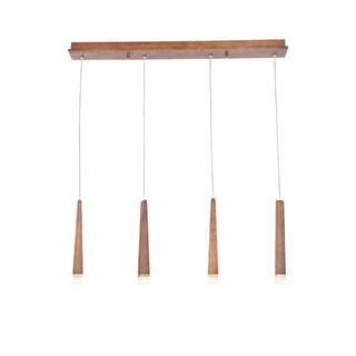 Embers Contemporary Wood Chandelier