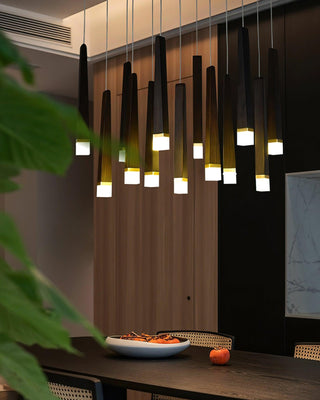 Embers Contemporary Wood Chandelier