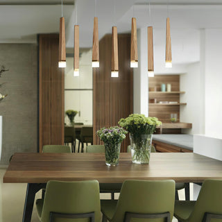 Embers Contemporary Wood Chandelier