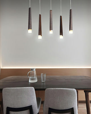 Embers Contemporary Wood Chandelier