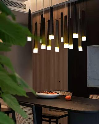 Embers Contemporary Wood Chandelier