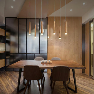 Embers Contemporary Wood Chandelier