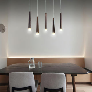 Embers Contemporary Wood Chandelier