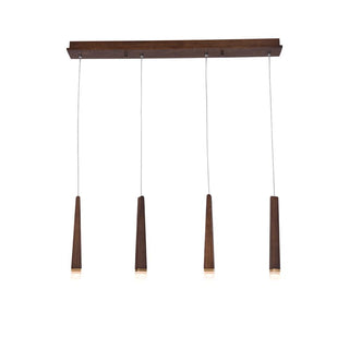 Embers Contemporary Wood Chandelier