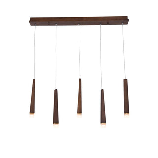 Embers Contemporary Wood Chandelier