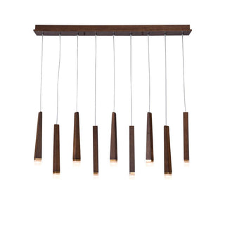 Embers Contemporary Wood Chandelier