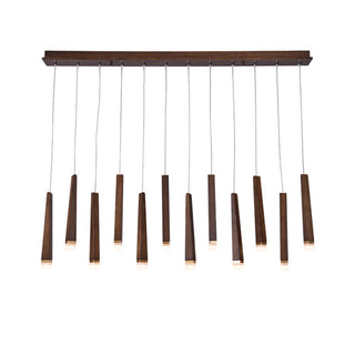 Embers Contemporary Wood Chandelier