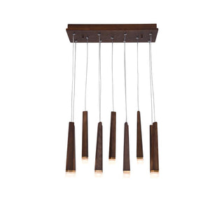 Embers Contemporary Wood Chandelier