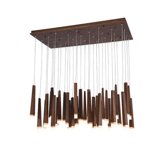 Embers Contemporary Wood Chandelier