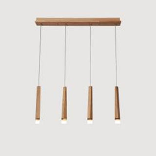 Embers Contemporary Wood Chandelier