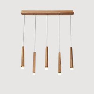 Embers Contemporary Wood Chandelier