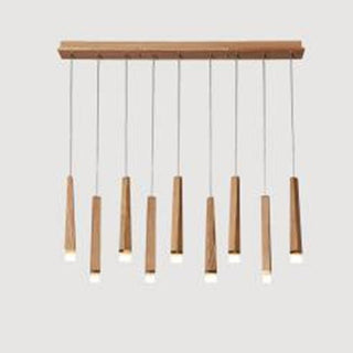 Embers Contemporary Wood Chandelier