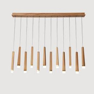 Embers Contemporary Wood Chandelier