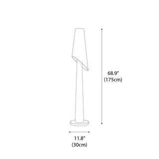 Vela Modern Wood Floor Lamp
