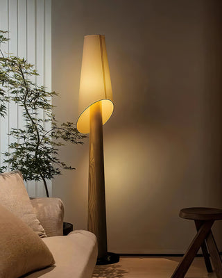 Vela Modern Wood Floor Lamp