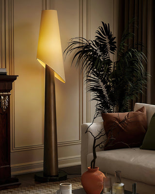 Vela Modern Wood Floor Lamp