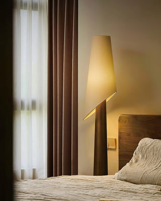 Vela Modern Wood Floor Lamp