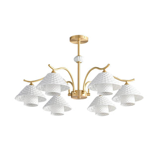 Flared Modern Ceramic Chandelier