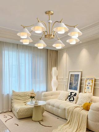 Flared Modern Ceramic Chandelier