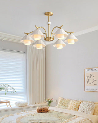 Flared Modern Ceramic Chandelier