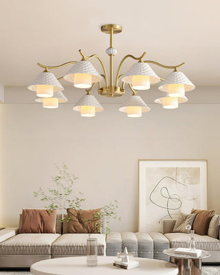Flared Modern Ceramic Chandelier