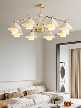 Flared Modern Ceramic Chandelier