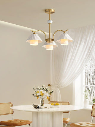 Flared Modern Ceramic Chandelier