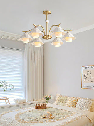 Flared Modern Ceramic Chandelier