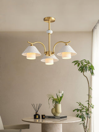 Flared Modern Ceramic Chandelier