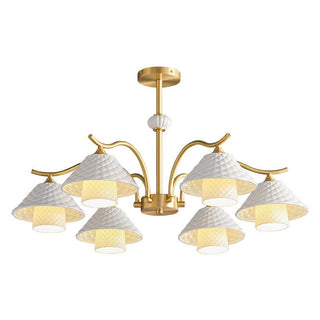 Flared Modern Ceramic Chandelier