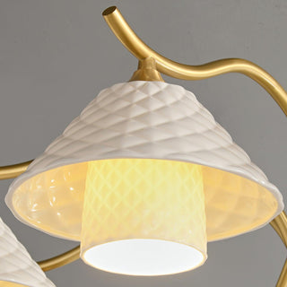 Flared Modern Ceramic Chandelier