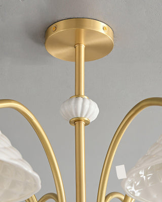 Flared Modern Ceramic Chandelier
